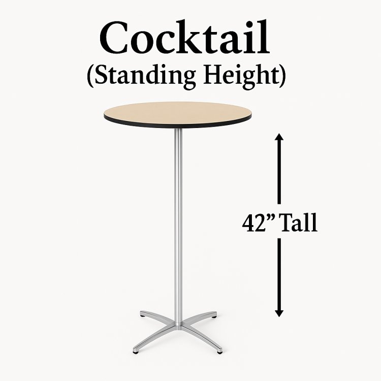 Wood 30" Round Cocktail Table
