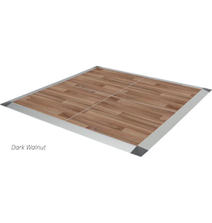12 x 12 Dark Walnut Indoor/Outdoor Dance Floor