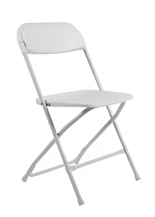 Plastic Folding Chair - White