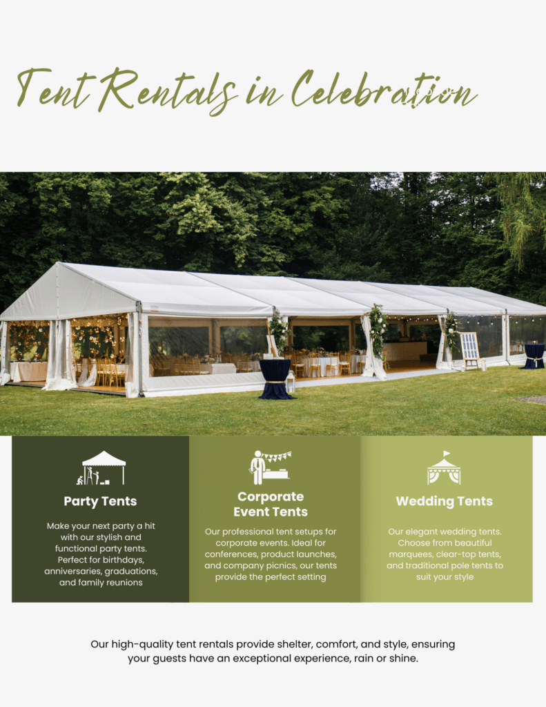 tent rentals in celebration