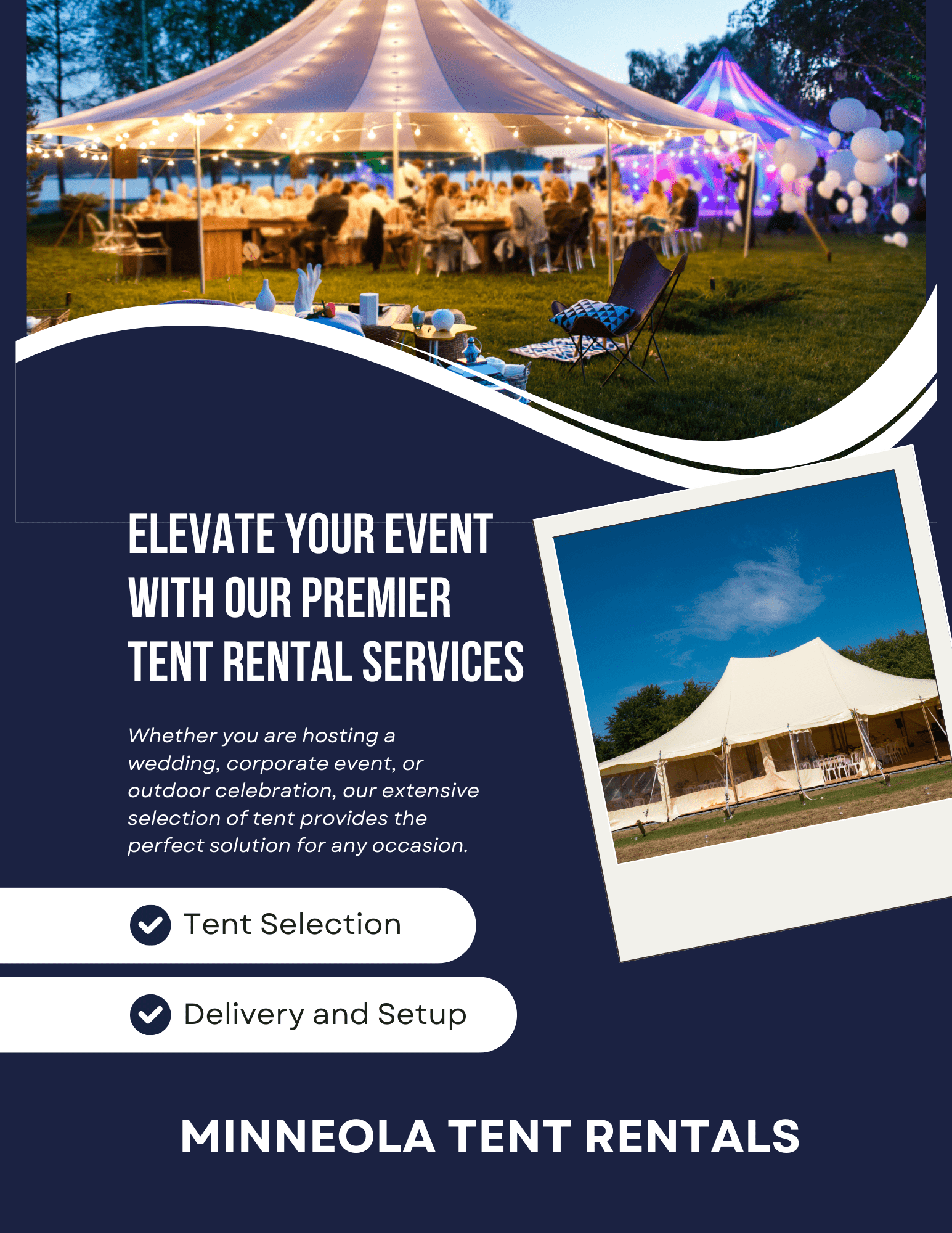 Superb Tent Rentals in Minneola, Florida Central Florida Event Rentals in Mount Dora