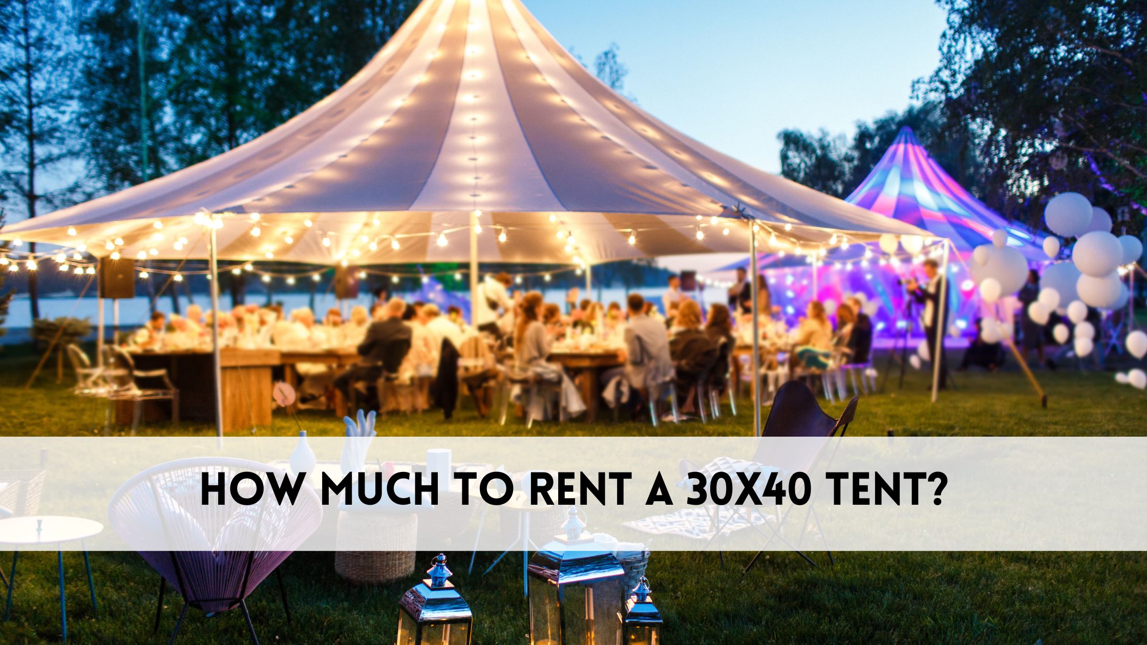 How much to rent a 30x40 tent